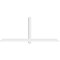 Ekena Millwork Eugene Architectural Grade PVC Gable Bracket, 96"W x 40"H x 4"D x 4"F, 10/12 Pitch GBP096X40X0404EUG00 - alternate 5
